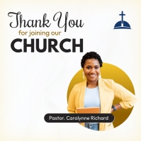 thank you for church Template | PosterMyWall