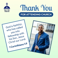 Church thank you note Template | PosterMyWall