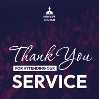 thank you for fellowshipping with us church Template | PosterMyWall