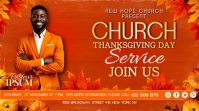 Church Thanksgiving Day Service Digital Display (16:9) template