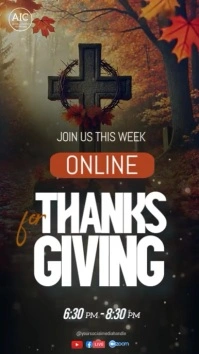 Church Thanksgiving instagram story Template