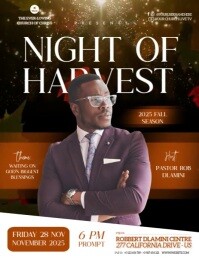 สีดำ Night of Harvest Event Flyer Template