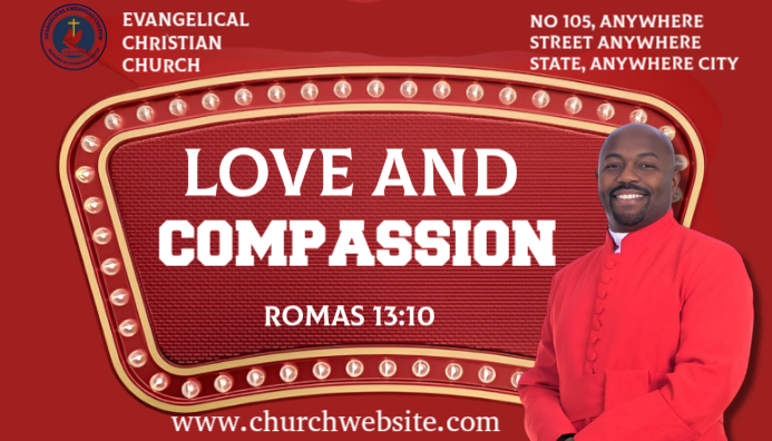 Red Church Theme Blog Header Template | PosterMyWall