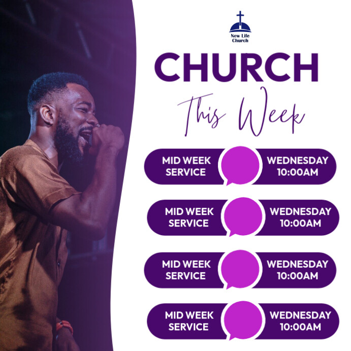 Our Church Week Church this week Template | PosterMyWall