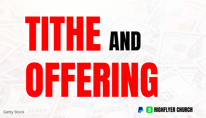 Church tithe and offering banner Templat | PosterMyWall