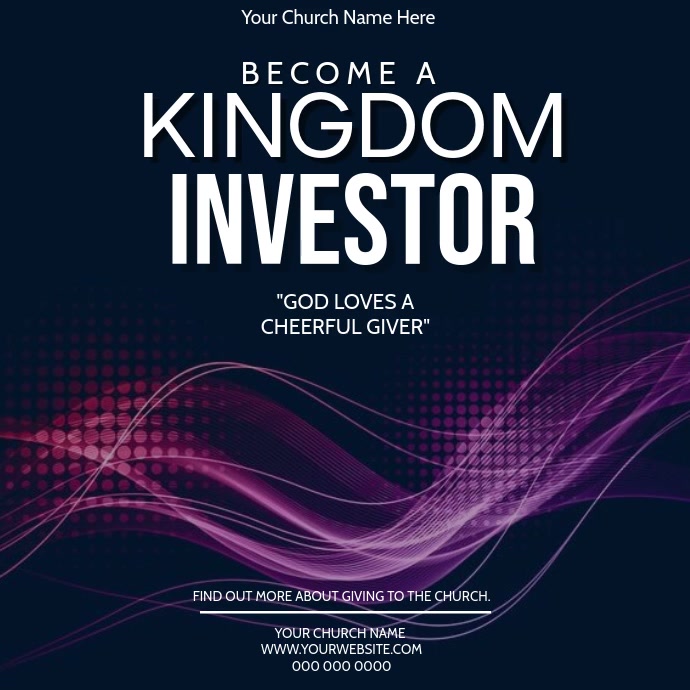 Church Tithe and Offering Template | PosterMyWall