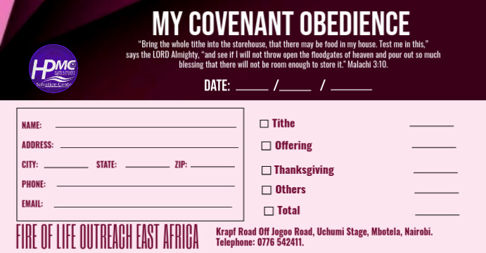 church tithe envelope Template | PosterMyWall