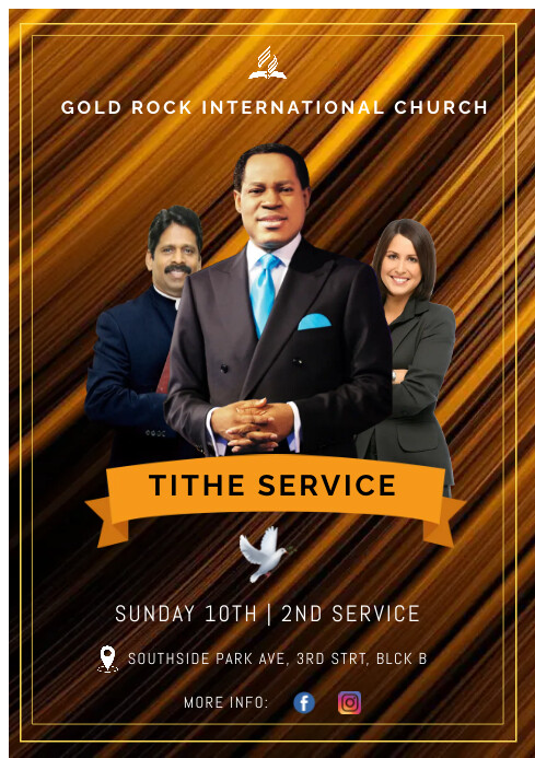Church Tithe Service Poster Template | PosterMyWall