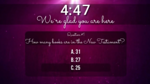church trivia countdown video Digital Display (16:9) template