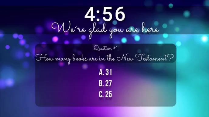 church trivia countdown video Template | PosterMyWall