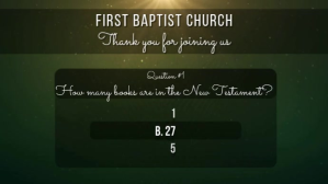 church trivia Ekran reklamowy (16:9) template