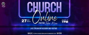 Purple church twitch banner template Twitch Profile Banner