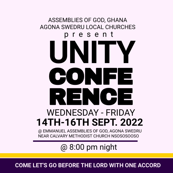 church unity service Template | PosterMyWall