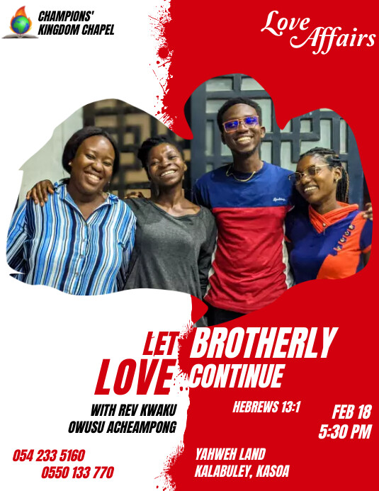 CHURCH VAlENTINE FLYER template