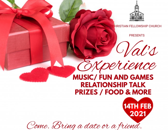 CHURCH VALENTINES EVENT Flyer (US Letter) template