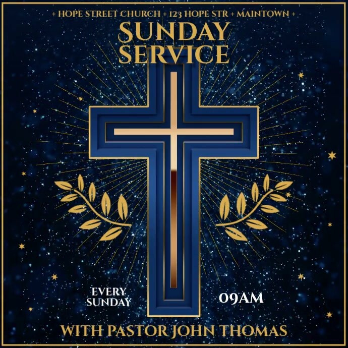 CHURCH VIDEO BANNER Template | PosterMyWall