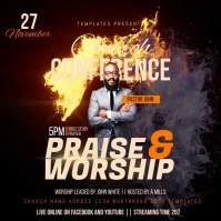 CHURCH video FLYER TEMPLATE Сообщение Instagram