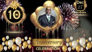 Black Anniversary Celebration Miniatura na YouTube Template