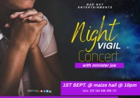 church vigil online A2 template