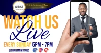 CHURCH WATCH ONLINE LIVE AD ภาพที่แชร์บน Facebook template
