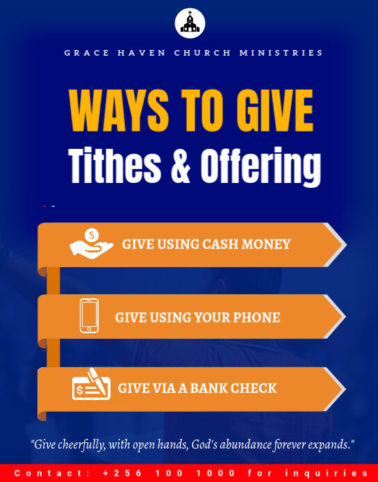 church ways to give flyer template PosterMyWall church ways to give flyer template PosterMyWall