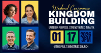 Church Weekend Conference Facebook Shared Image template