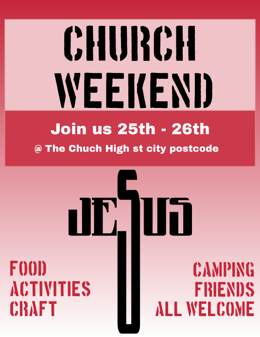 Copy of church weekend | PosterMyWall