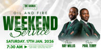 Church Weekend Service Facebook Shared Image template