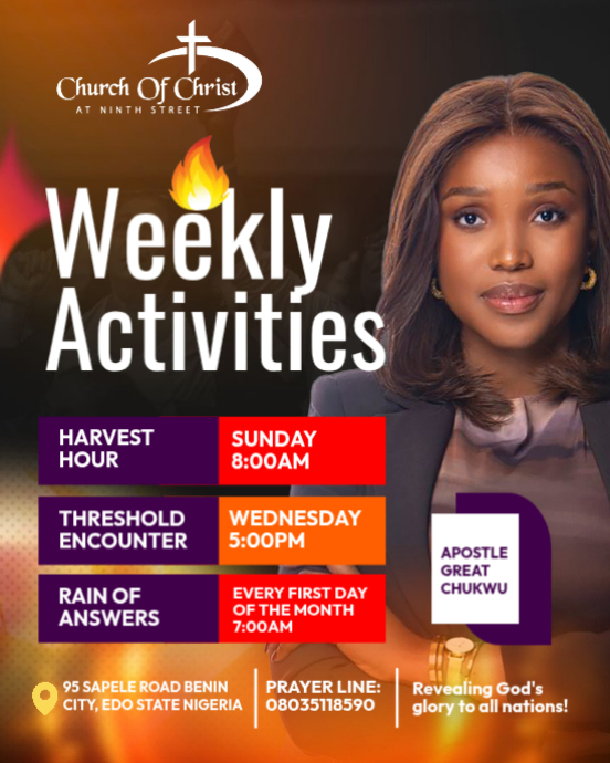 church weekly events Template | PosterMyWall
