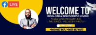 church welcome banner Facebook Cover Photo template