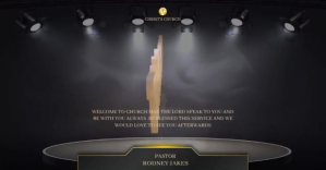 church welcome banner design template Facebook Shared Image