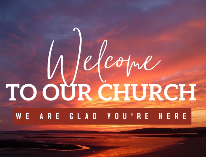 CHURCH WELCOME Flyer (US-Letter) template