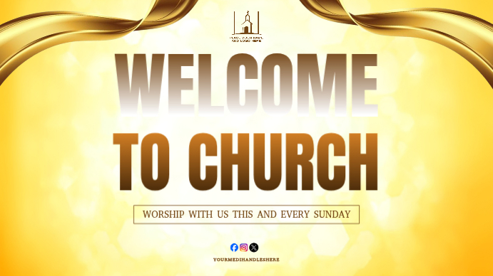 Church welcome template | PosterMyWall