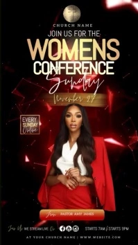 church women's day instagram story template