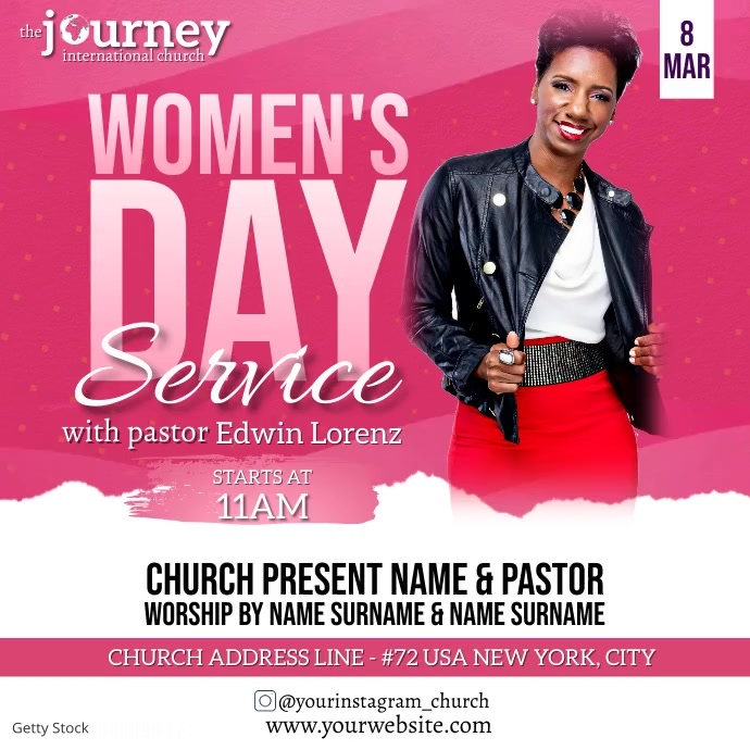 Copy of CHURCH women's day event service TEMPLATE PosterMyWall