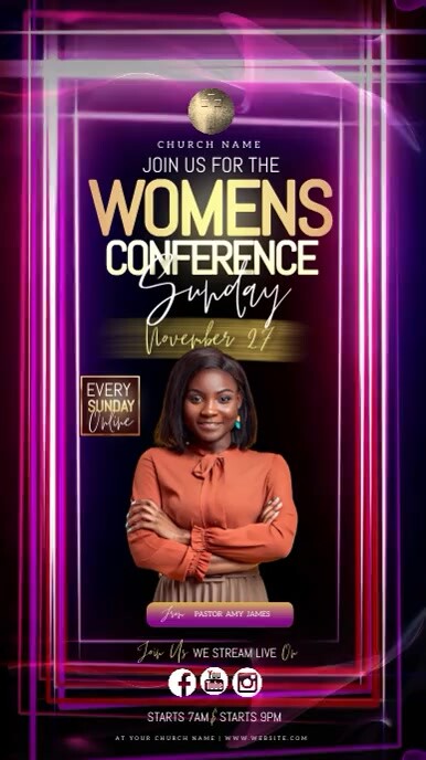 church women's day instagram STORY template