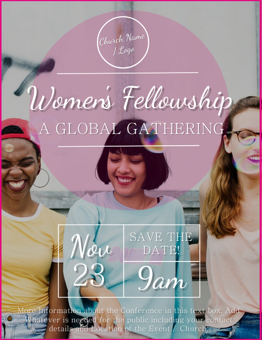 Church Women s Fellowship Flyer Template PosterMyWall church-women-s-fellowship-flyer-template-postermywall