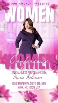Church Women Conference Digitalt display (9:16) template