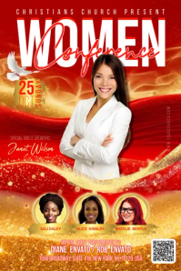 Church Women Conference Banner 4' × 6' template