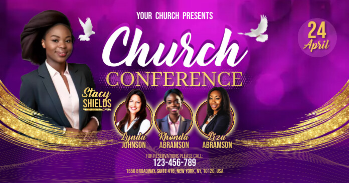 Church Women Facebook Shared Image template