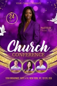 Church Women Flyer Banner 4' × 6' template