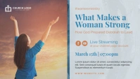 church women ministry events Header Blog template