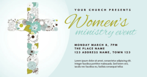 Church Womens Day Gathering delt Facebook-billede template