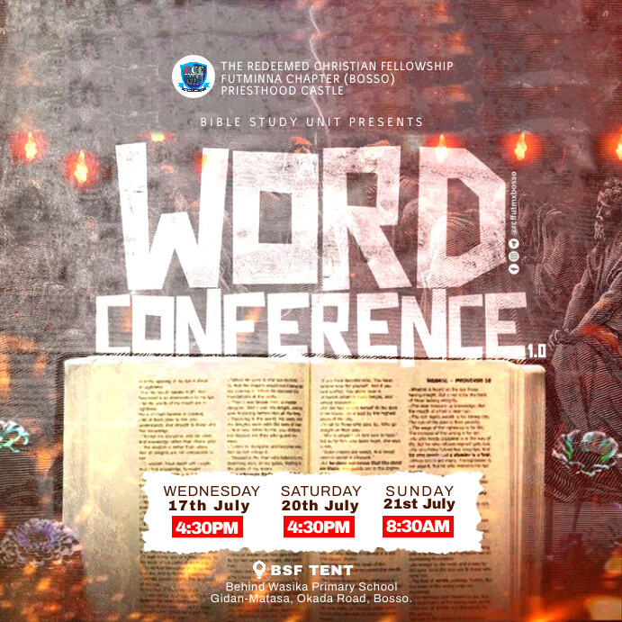 Confrence Word Church Word Conference Design Template | PosterMyWall