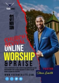 Church Worship A1 template