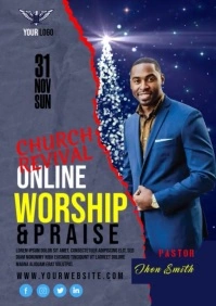 Church Worship A4 template