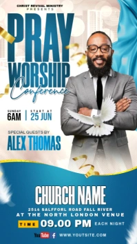 CHURCH WORSHIP Instagram Story template