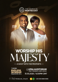 Church Worship Event A4 template
