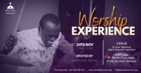 Church Worship Experience Service Facebook Event Cover template