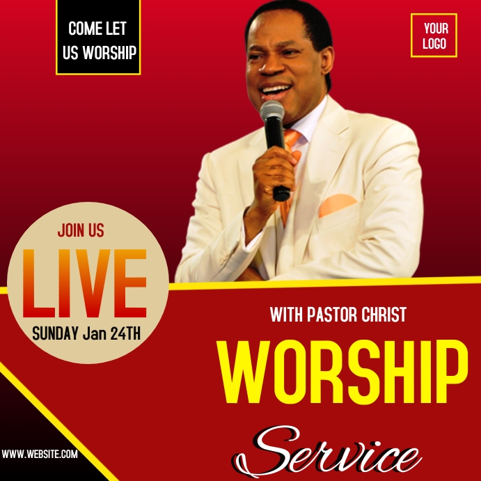 church worship poster template